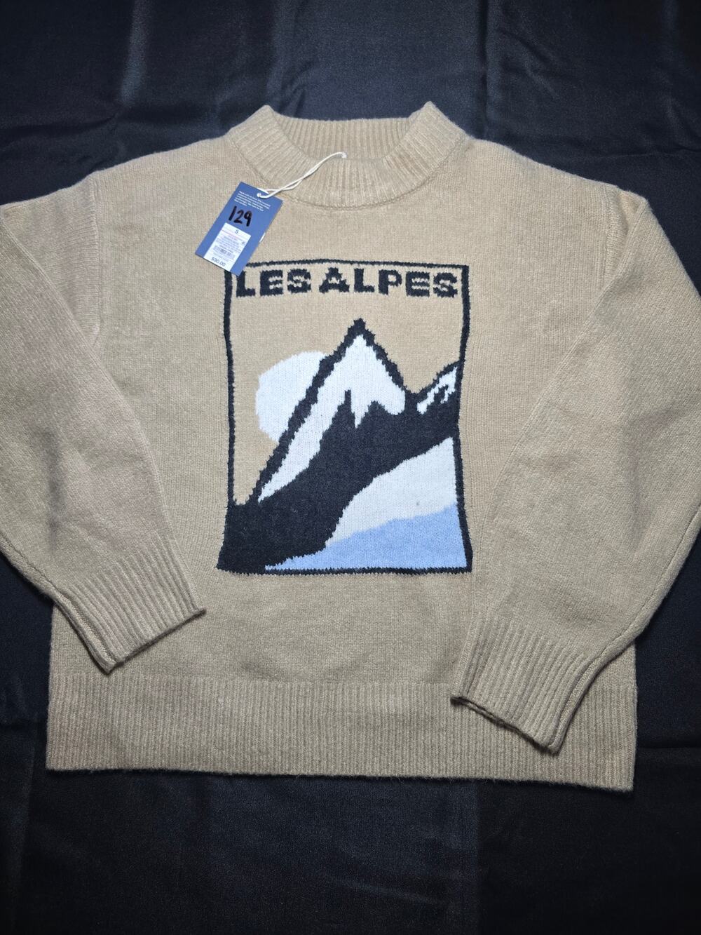 Universal Thread Les Alpes Mountain Knit Sweater Mock Neck Pullover